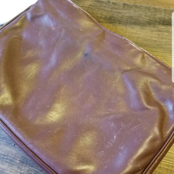 Vintage Burgundy Brown Etienne Aigner Leather Bag - Picture 5 of 8